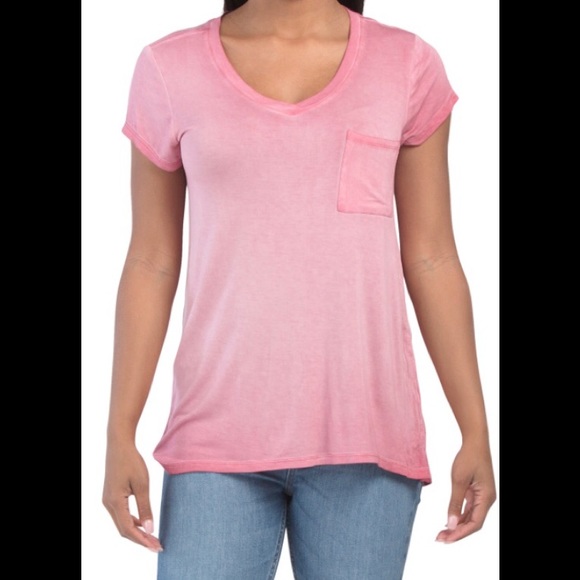 Cable & Gauge Tops Cable Gauge Vneck Tee With Swing Hem Poshmark